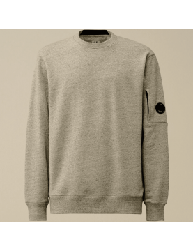 Sweat CP Company Diagonal Raised Fleece Sweatshirt MSS713A00 5086W806-M94 Grey Melange