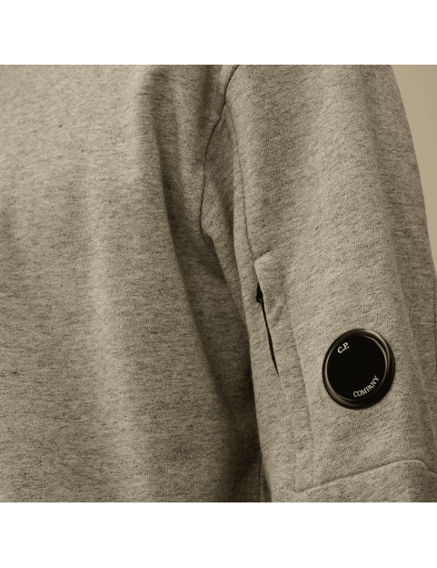 Sweat CP Company Diagonal Raised Fleece Sweatshirt MSS713A00 5086W806-M94 Grey Melange detail poche