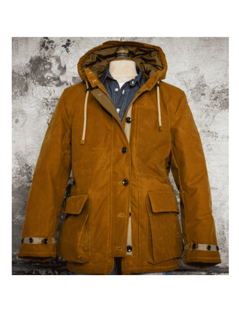 Snow Parka Fleurs de Bagne coton waxé Halley Stevensons Gold