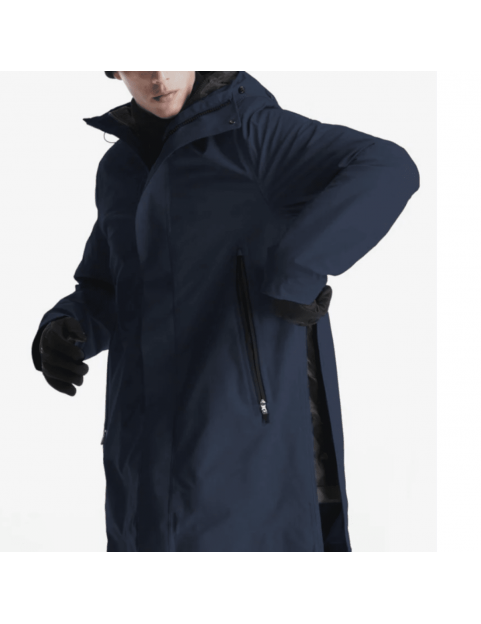 Parka Krakatau doublée PLANCK Qm552 Navy Blue de coté