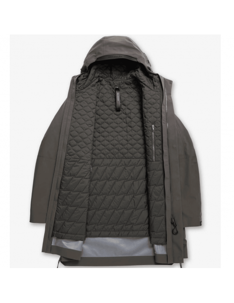 Parka Krakatau doublée PLANCK Qm552-861 Dark Fossil ouvert