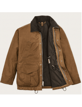 Veste Filson Lined Tin CLoth Jacket FMCPS0147 Dark Tan ouvert