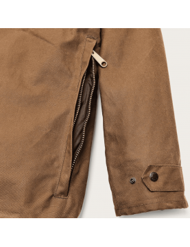 Veste Filson Lined Tin CLoth Jacket FMCPS0147 Dark Tan glissiere