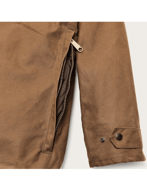 Veste Filson Lined Tin CLoth Jacket FMCPS0147 Dark Tan glissiere