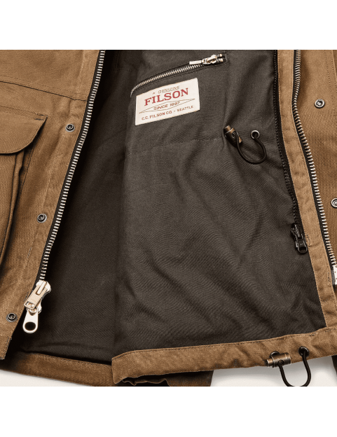 Veste Filson Lined Tin CLoth Jacket FMCPS0147 Dark Tan