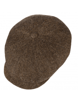Casquette Stetson Hatteras herringbone 6840514-367 marron