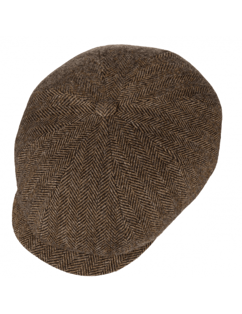 Casquette Stetson Hatteras herringbone 6840514-367 marron