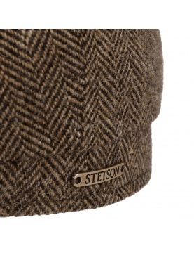 Casquette Stetson Hatteras herringbone 6840514-367 marron  detail
