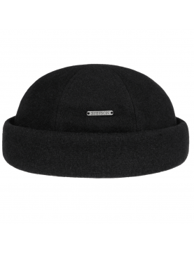 Bonnet Stetson docker Laine / Cashmere 8810101-1 Noir