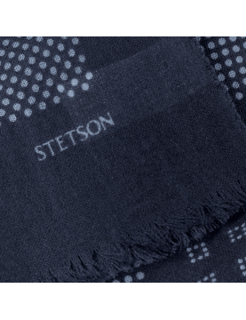 Echarpe Stetson Laine Bearsbridge 9199366-27 bleue detail