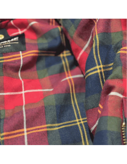 Veste BARBOUR Homme ASHBY Festive MWX2535-SG51 Sage  interieur