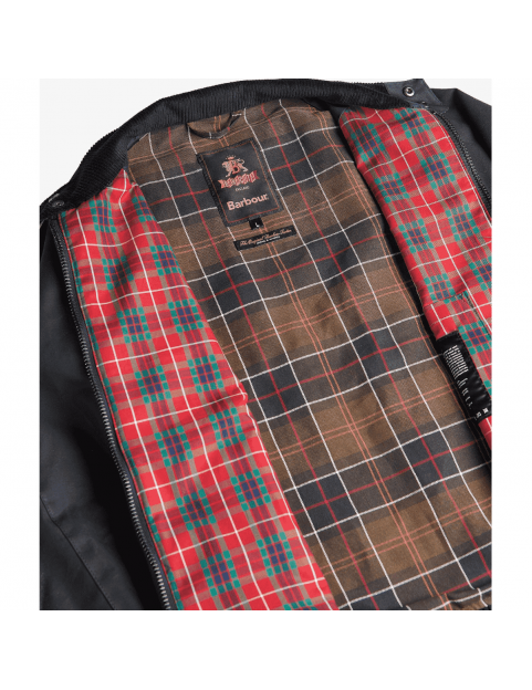 Blouson Barbour X Baracuta G9 Porton Harrington waxed BRCPS1009 UT2743 Navy INTERIEUR