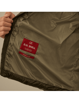 Blouson CP Company D.D. Shell Hooded Down Jacket 17CMOW210A006099A-356 Fallen Rock  interieur