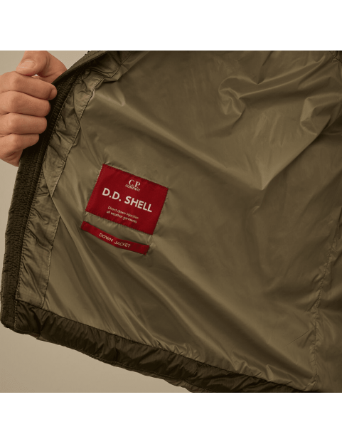 Blouson CP Company D.D. Shell Hooded Down Jacket 17CMOW210A006099A-356 Fallen Rock  interieur