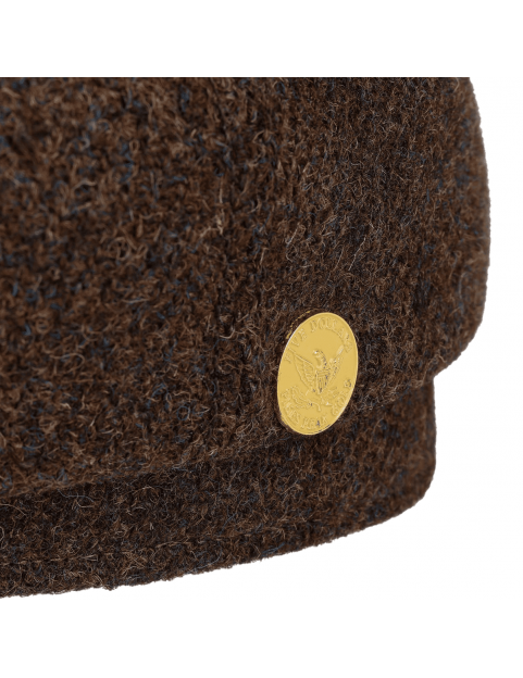 Casquette Stetson Hatteras Tweed 160 Years 6840120-62 marron detail