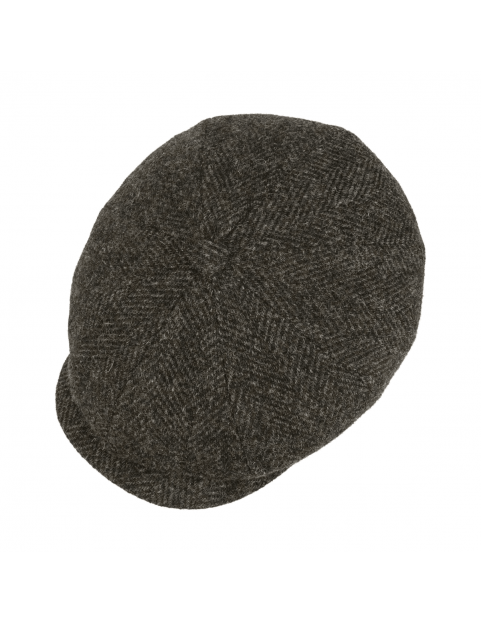 Casquette Stetson Hatteras tweed à chevron thème garage 6840544-334 haut