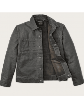 Veste Filson Short Lined Cruiser FMCPS0012 Castor Grey série Yellowstone  ouvert