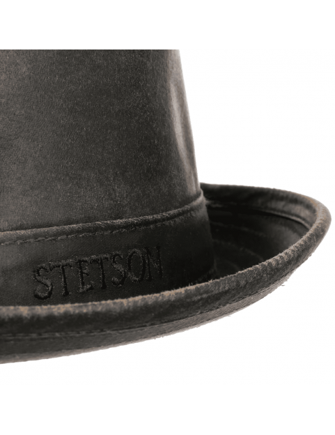 Chapeau Stetson type Pork Pie Odenton 1611101-6 Marron foncé detail