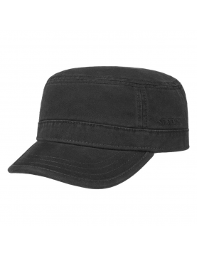 Casquette Stetson militaire Gosper coton 7431101- 1 Black