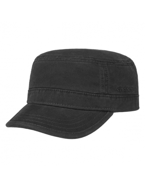 Casquette Stetson militaire Gosper coton 7431101- 1 Black
