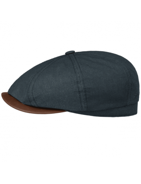 Casquette Stetson Hatteras Waxed Cotton Linen 6841162-2 bleu foncé