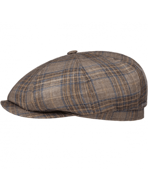 Casquette Stetson Hatteras carreaux 6840354-227 en Soie