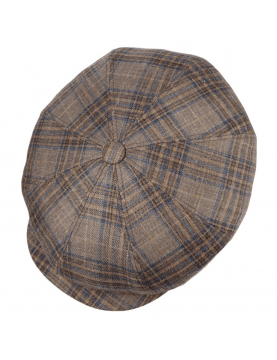 Casquette Stetson Hatteras carreaux 6840354-227 en Soie  haut