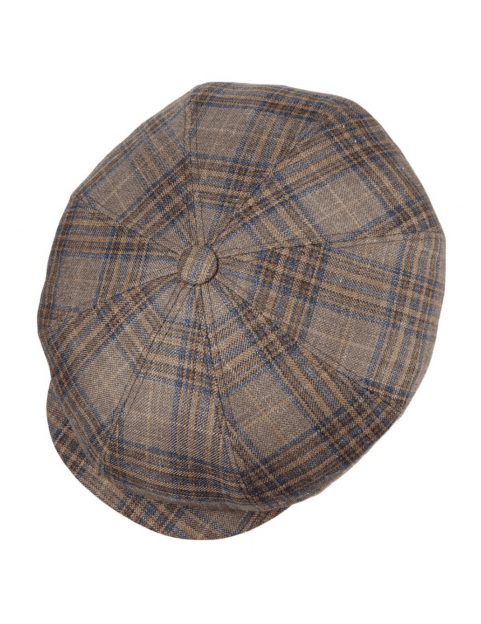 Casquette Stetson Hatteras carreaux 6840354-227 en Soie  haut