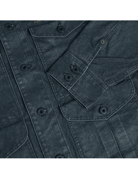 Veste filson Coated Journeyman Jacket FMCPS0166UT3086_3026 Navy detail manche