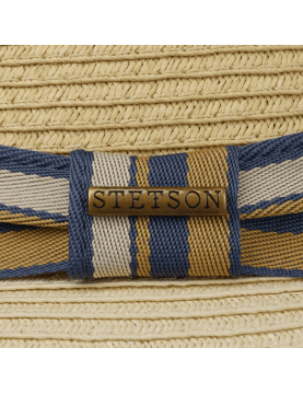 Chapeau Stetson Pork Pie en toyo 1698509-77 Beige