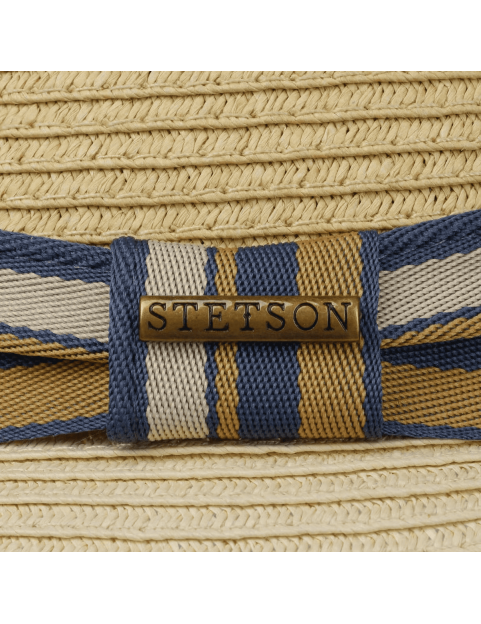 Chapeau Stetson Pork Pie en toyo 1698509-77 Beige detail
