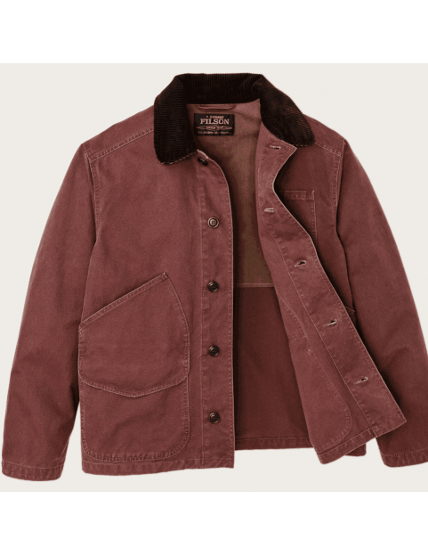 Veste Filson Canvas Outfitter Sequoia ouvert