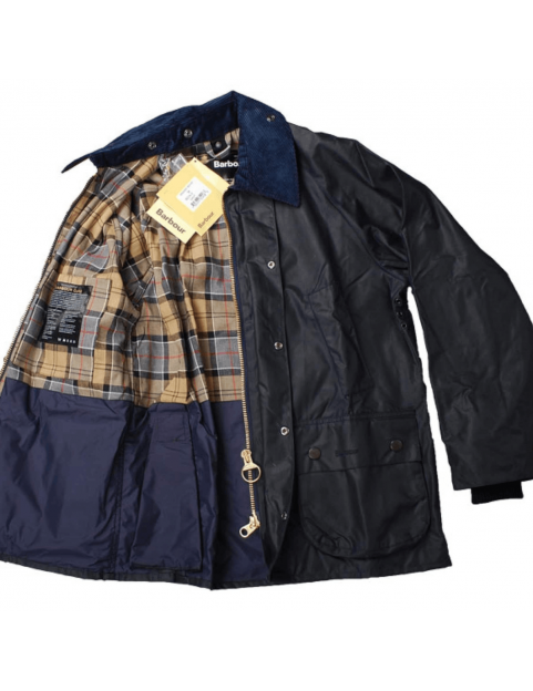 Veste Barbour Bedale wax Navy ouvert