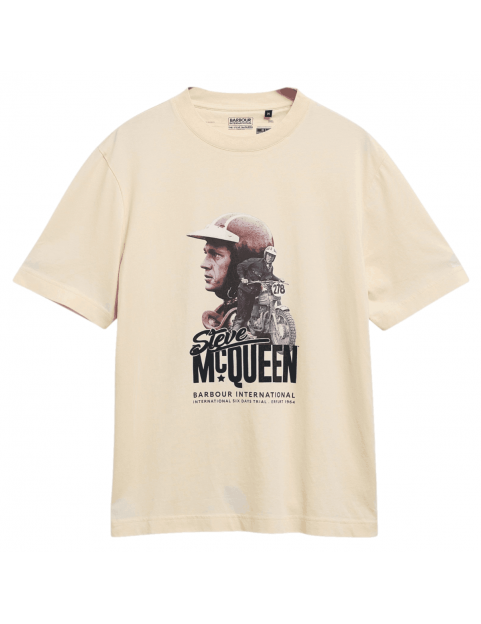 T shirt Barbour International SMQ Rainey Graphic creme