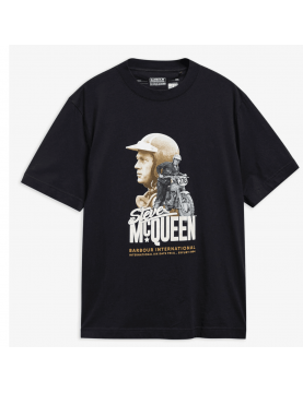 T shirt Barbour International SMQ Rainey Graphic Black