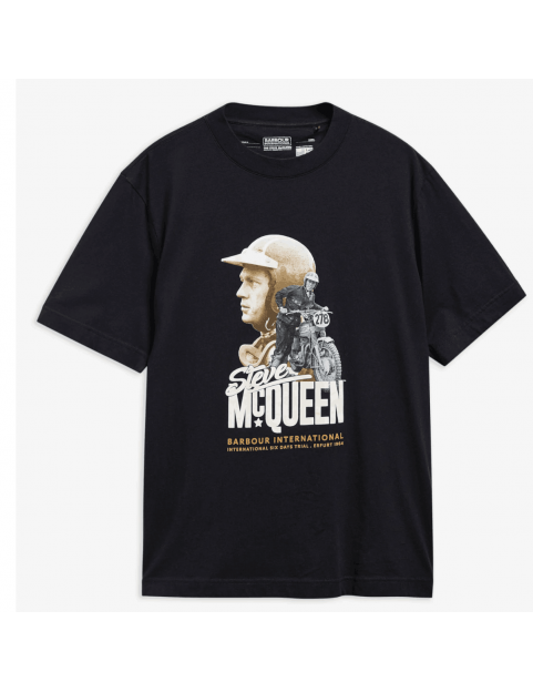 T shirt Barbour International SMQ Rainey Graphic Black