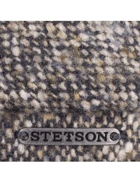 Casquette Stetson 6 pans en laine à motifs donegal 6640601-427 creme detail