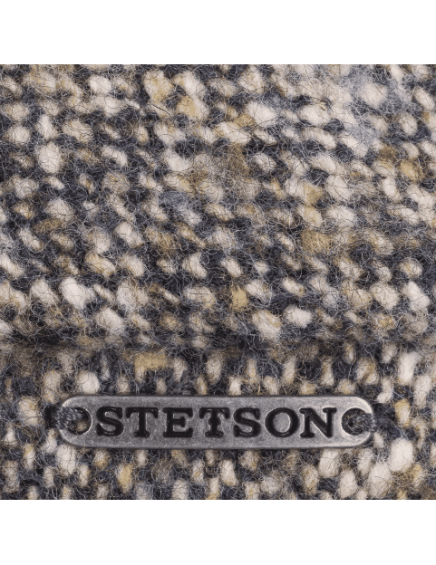Casquette Stetson 6 pans en laine à motifs donegal 6640601-427 creme detail