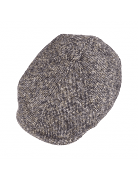Casquette Stetson 6 pans en laine à motifs donegal 6640601-427 creme haut