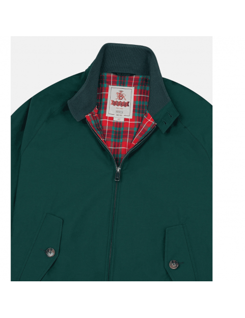 Blouson BARACUTA G9 harrington steve mcqueen racing Green 6368 detail col