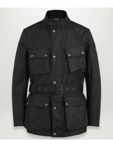 Veste Belstaff Trialmaster coton ciré 100033-Black