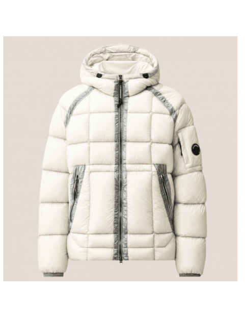 Doudoune C.P. Company D.D. Shell Hooded Down Jacket Gauze White Homme