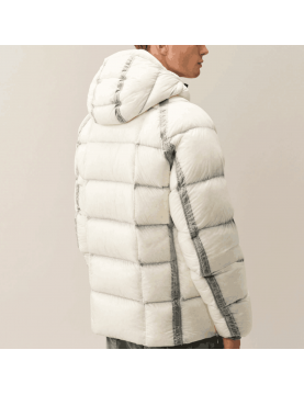 Doudoune C.P. Company D.D. Shell Hooded Down Jacket Gauze White Homme dos