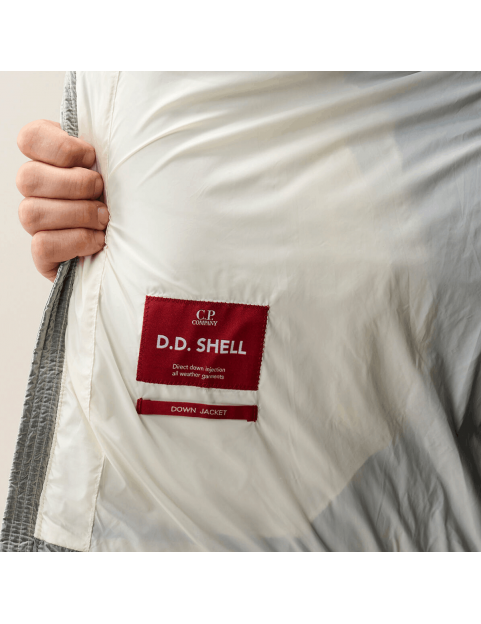 Doudoune C.P. Company D.D. Shell Hooded Down Jacket Gauze White Homme detail