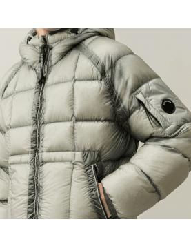 Doudoune C.P. Company D.D. Shell Hooded Down Jacket Flint Grey  Homme detail