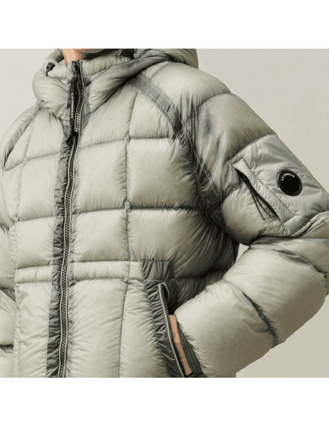 Doudoune C.P. Company D.D. Shell Hooded Down Jacket Flint Grey  Homme detail