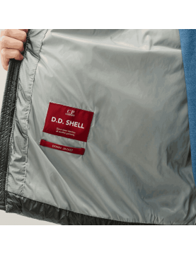 Doudoune C.P. Company D.D. Shell Hooded Down Jacket Flint Grey  Homme interieur