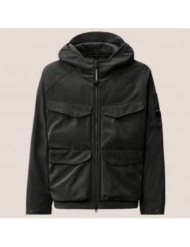 Veste C.P. Shell-R Padded Hooded Lens Jacket Black