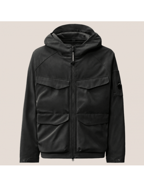 Veste C.P. Shell-R Padded Hooded Lens Jacket Black