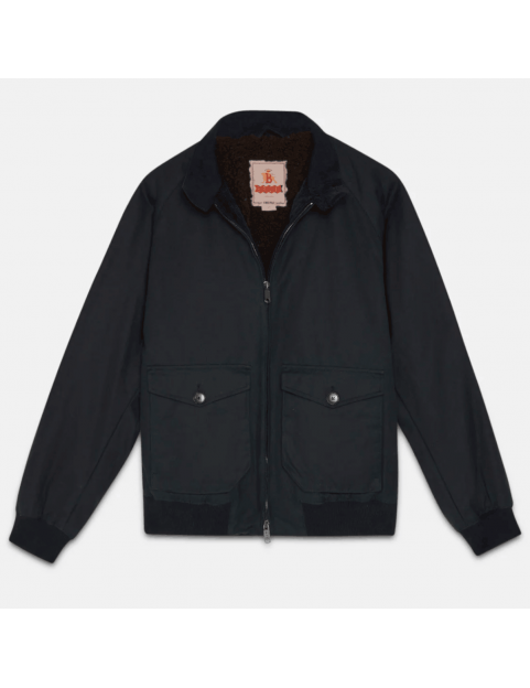 Blouson Baracuta G9 AF waxed coton British Millerain Dark navy